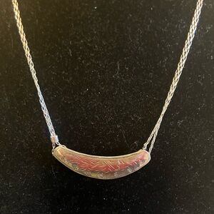 Silpada Silver Lunar Pendant Necklace